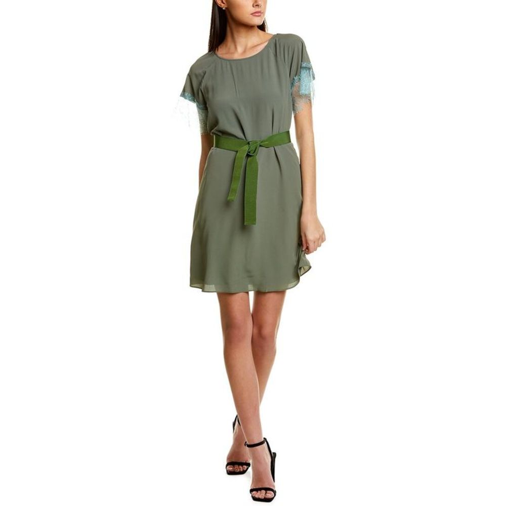 Emporio Armani Olive Green Midi Dress